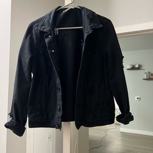 Black Jean Jacket / size small